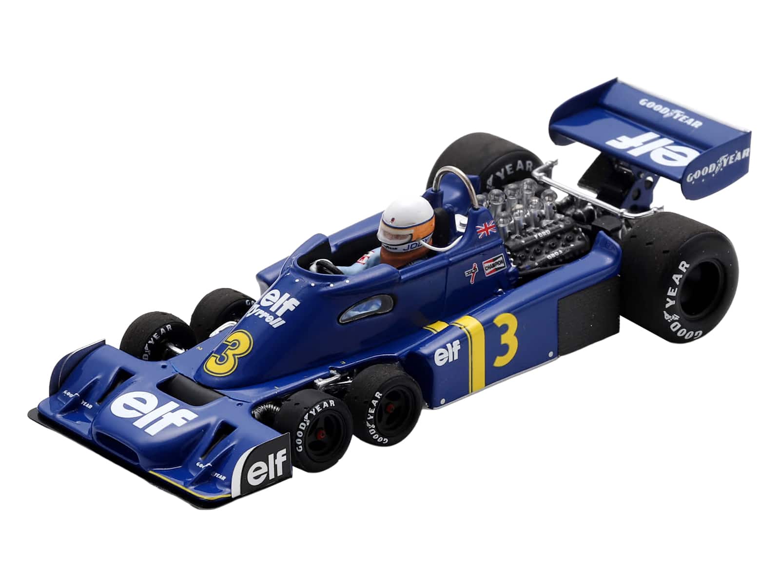 "Tyrrell P34 #3 Jody Scheckter Formula One F1 ""Dutch GP"" (1976) with Driver 1/43 Model Car by Spark" price history on PriceWatchPro
