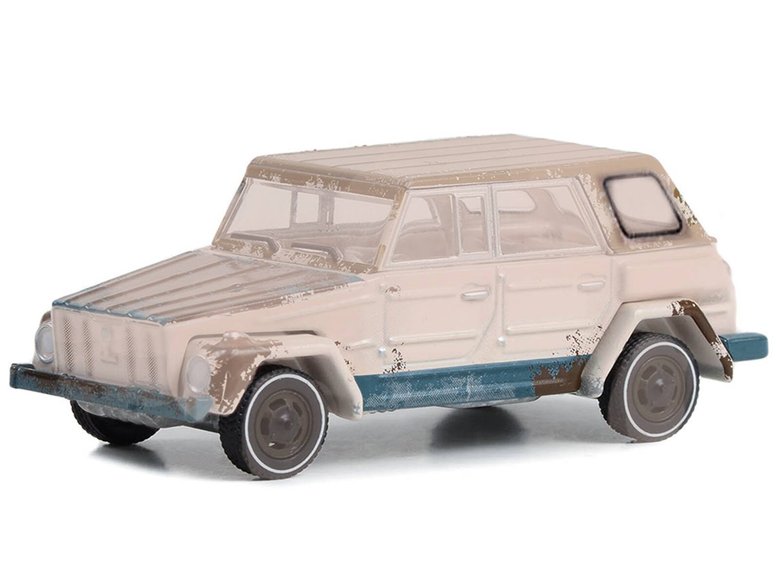 Alt View 1. Greenlight - 1974 Volkswagen Thing (Type 181) Beige (Weathered) "American Pickers" (2010-Current) TV 1/64 Model Car by Greenlight.