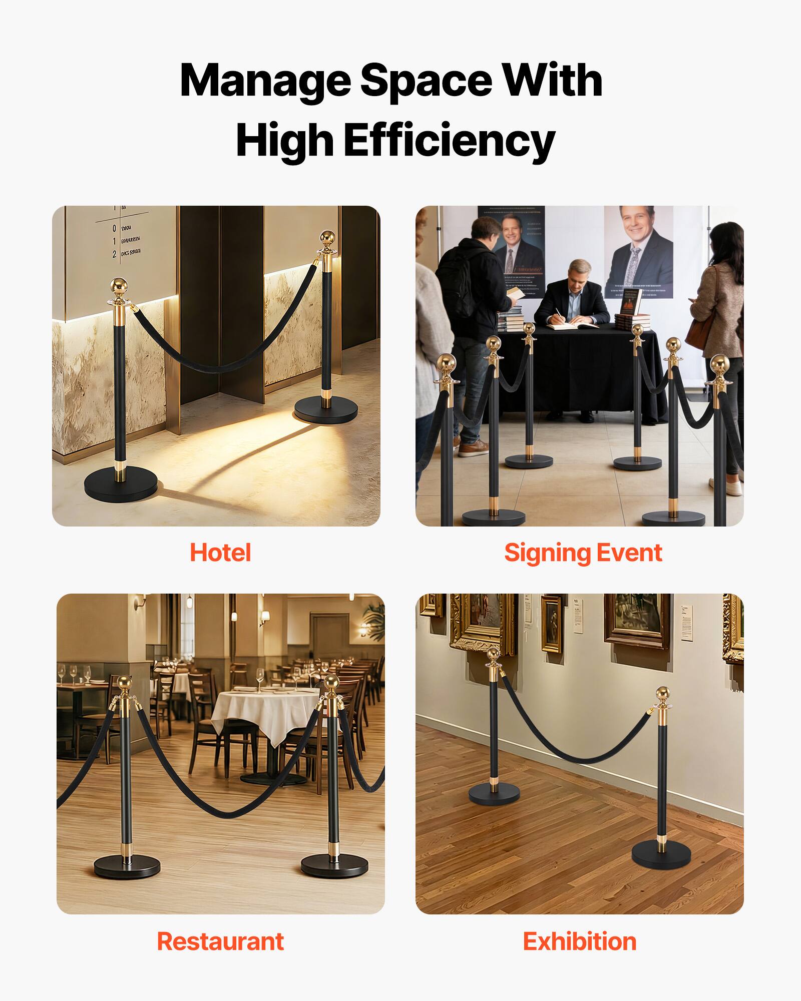 Manage Space With High Efficiency

- Hotel
- Signing Event
- Restaurant
- Exhibition