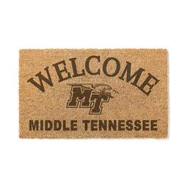 Jardine - MTSU Blue Raiders 18" x 34" Welcome Coir Doomat - Brown