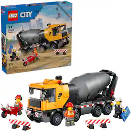 LEGO - City Cement Mixer Truck Building Toy 60478