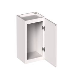 Boyel Living - 15-in W x 18-in H x 12-in D Slim Shaker RTA Kitchen Wall Cabinet with Soft-Close - Snow White