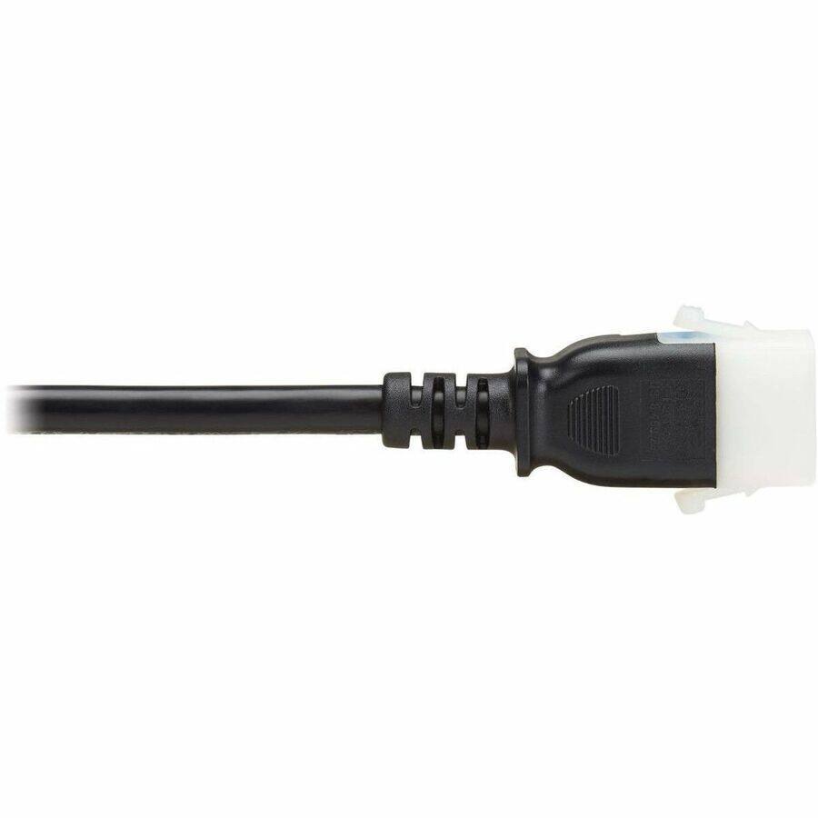 Alt View 4. Tripp Lite - Eaton Tripp Lite Series PDU Power Cord, C15 to P-Lock C14 - Heavy-Duty, 15A, 250V, 14 AWG, 6 ft. (1.8 m), Black - For - Black.