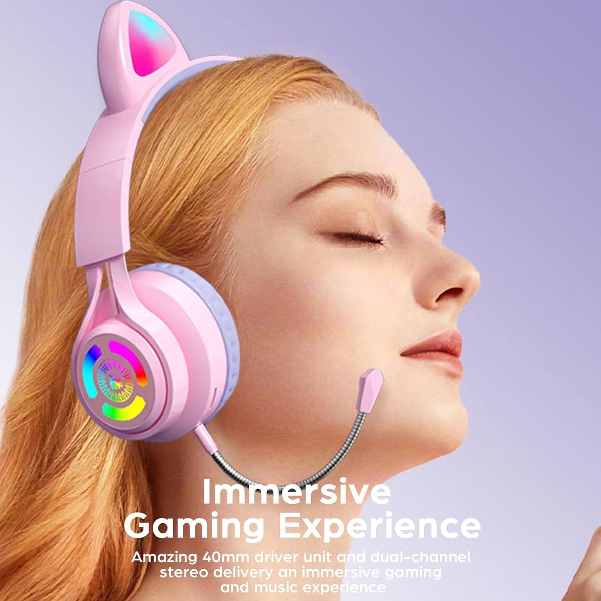 SALLUE AAA Immersive Gaming Experience  
Amazing 40mm driver unit and dual-channel stereo delivery an immersive gaming and music experience