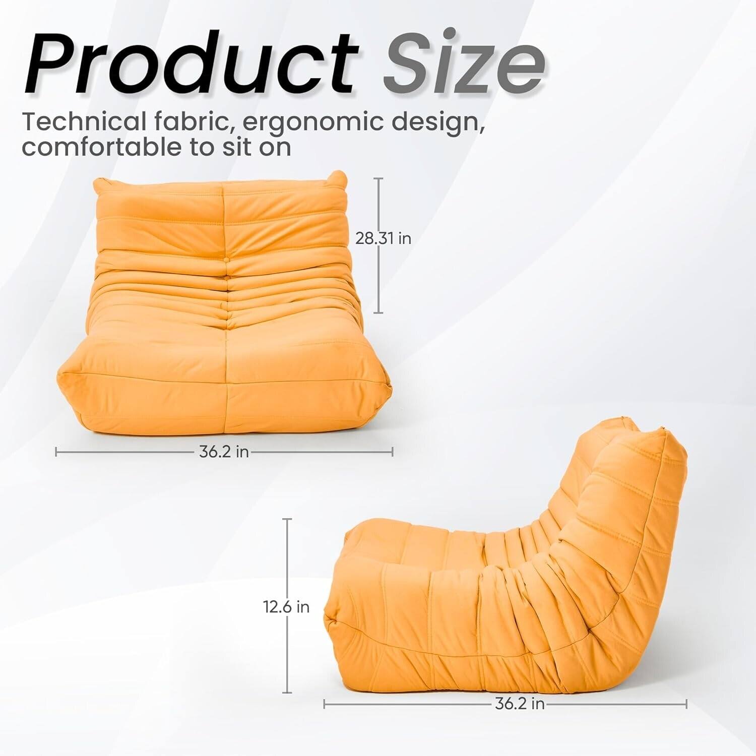 Product Size  
Technical fabric, ergonomic design, comfortable to sit on  

28.31 in  
36.2 in  
12.6 in  
36.2 in