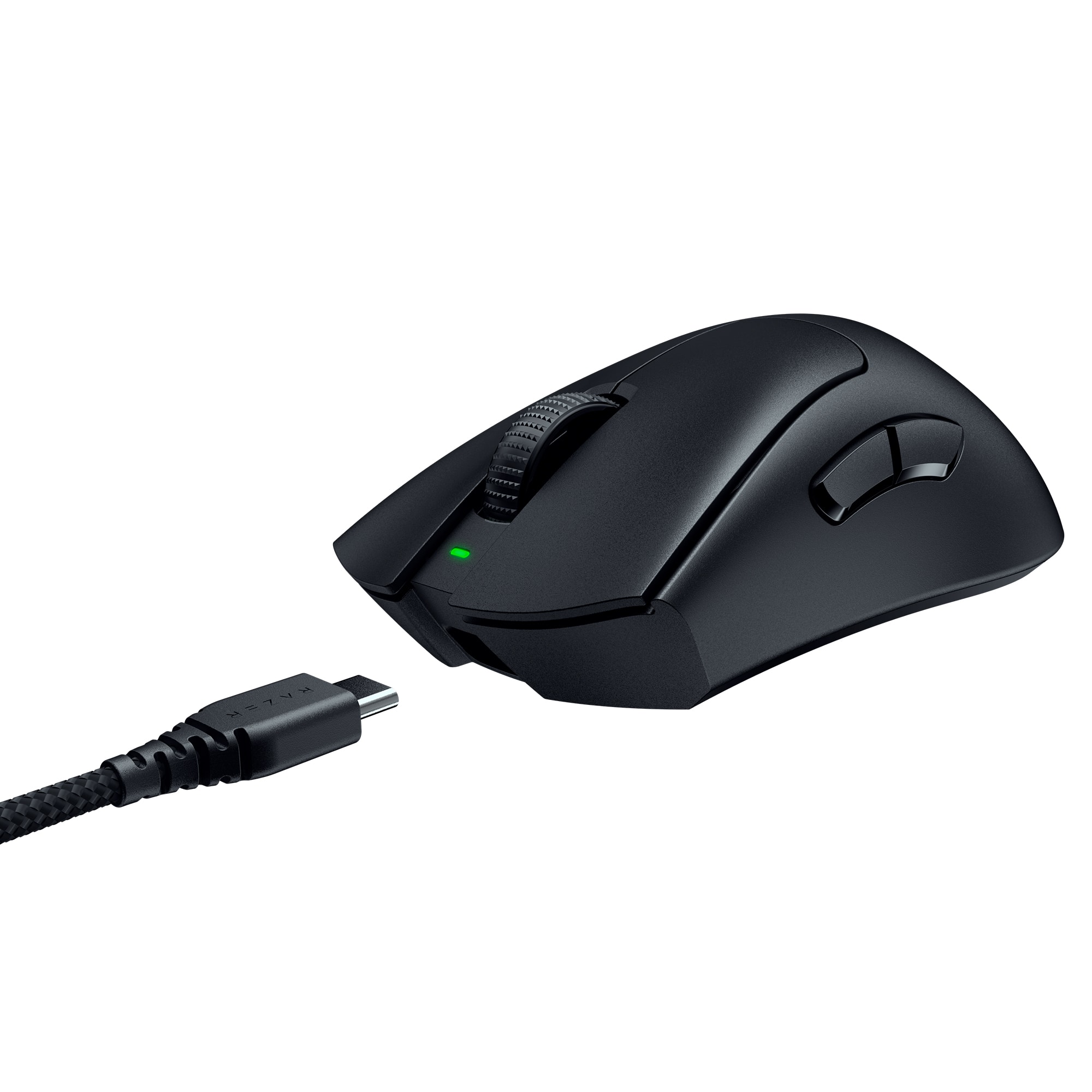 Alt View 16. Razer - DeathAdder V3 Pro Lightweight Optical Gaming Mouse with 90 Hour Battery - Black.