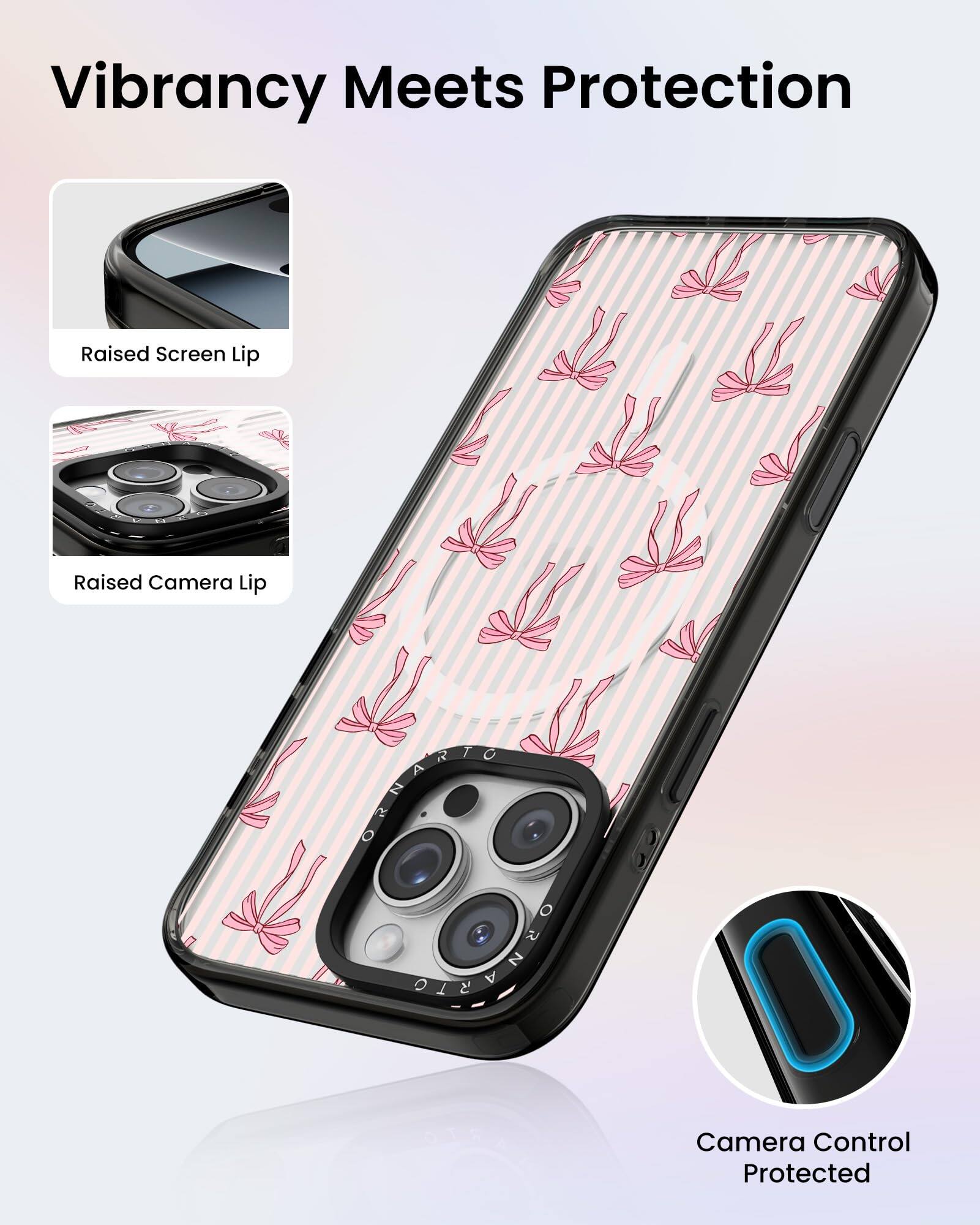 Vibrancy Meets Protection

Raised Screen Lip

Raised Camera Lip

Camera Control Protected