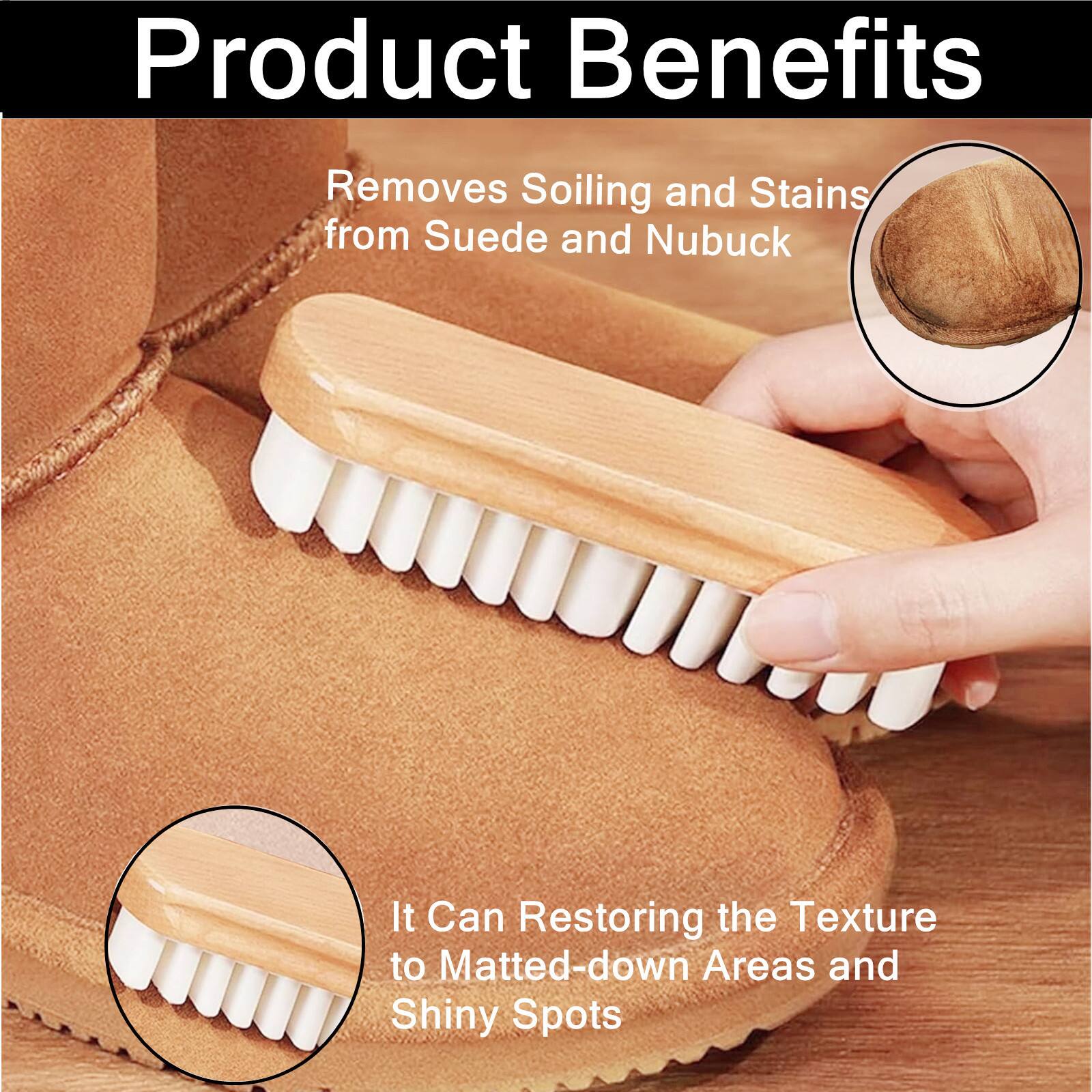 Product Benefits

- Removes Soiling and Stains from Suede and Nubuck
- It Can Restore the Texture to Matted-down Areas and Shiny Spots