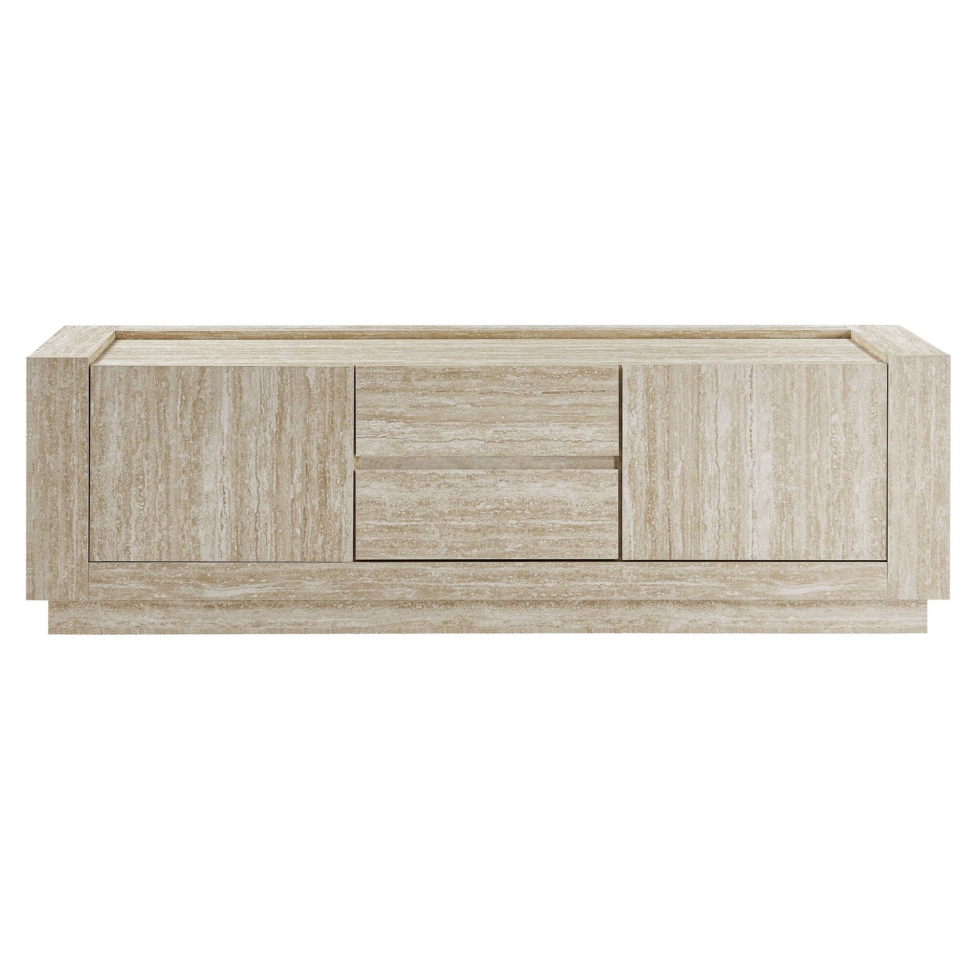 Alt View 4. Modway - Hollis 59" Travertine TV Stand by Modway - Travertine.