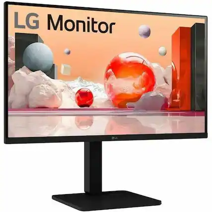 Front. LG - LG 27BA560-B 27" Class Full HD LCD Monitor - 16:9 - Matte Black - TAA Compliant - 27" Viewable - In-plane Switching - Black.