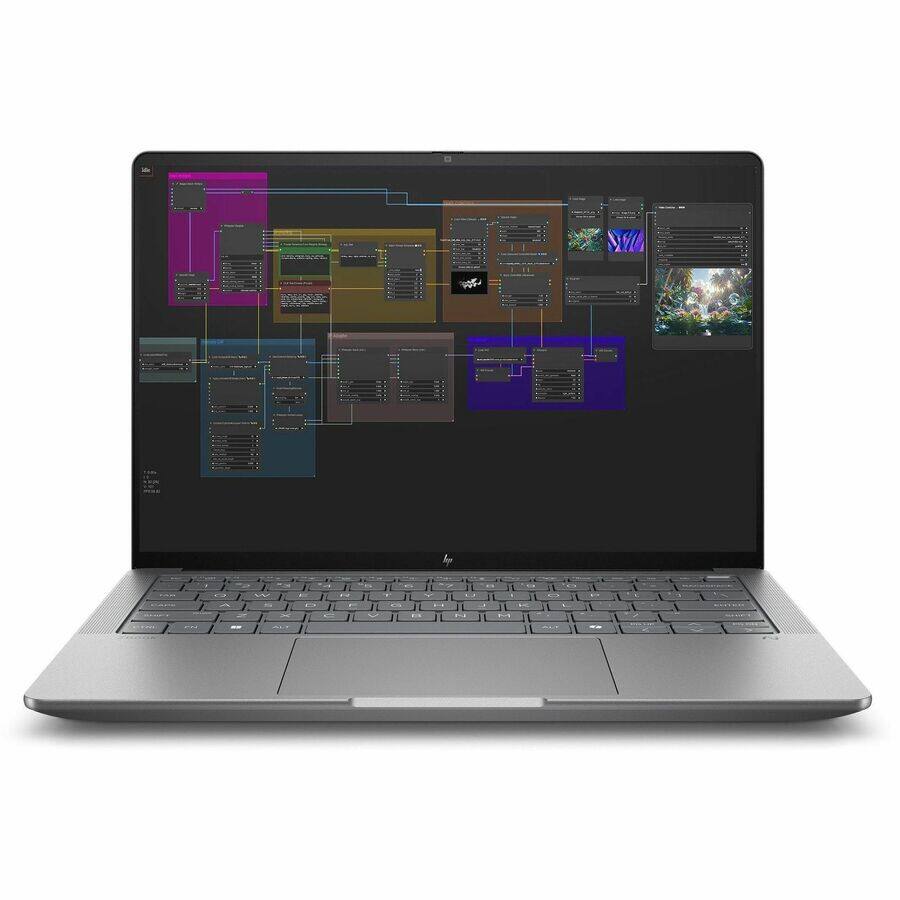 Alt View 8. HP - HP ZBook Ultra G1a 14" Mobile Workstation - WUXGA - AMD Ryzen AI MAX PRO 380 - 16 GB - 512 GB SSD - English Keyboard - Meteor Silver.