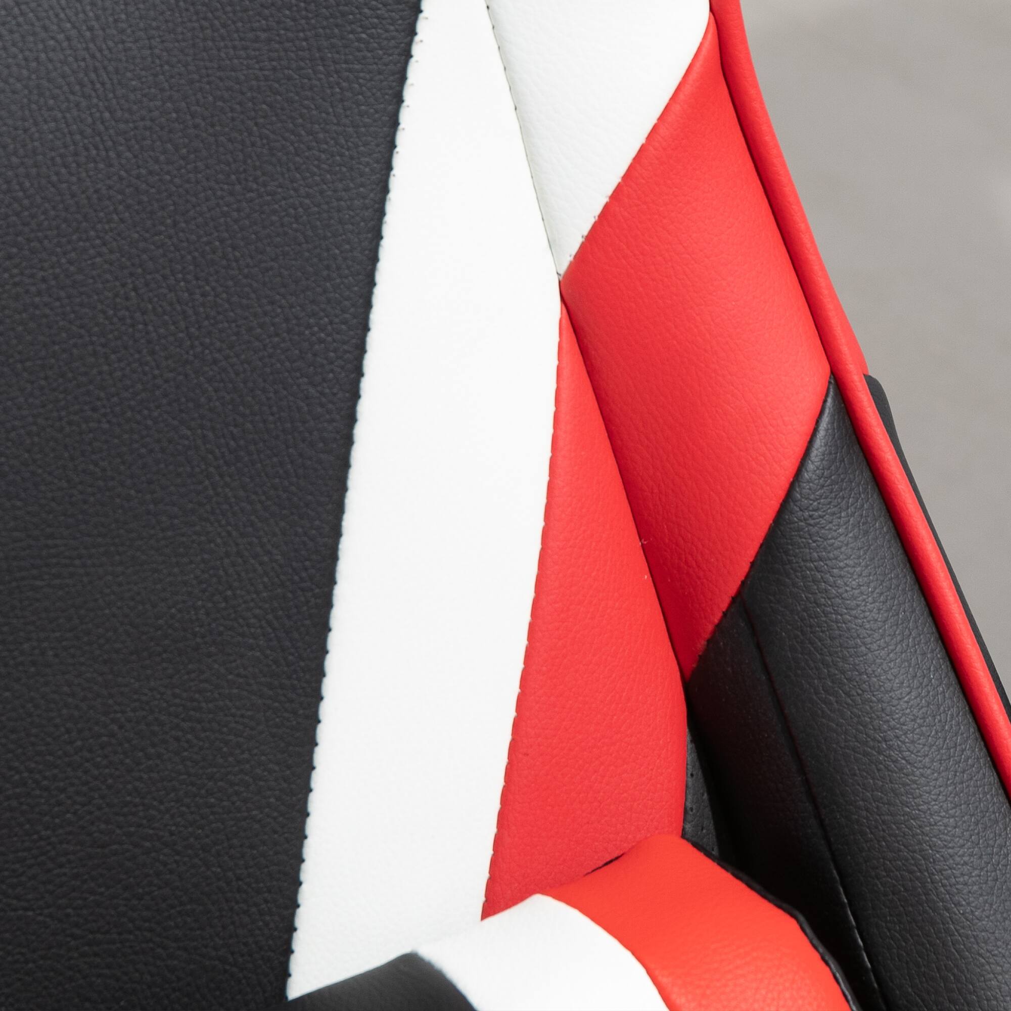 Alt View 8. Homcom - Gaming Chair Racing Style: Computer Recliner w/Lumbar Support & Cup Holder - Black, Red, White.