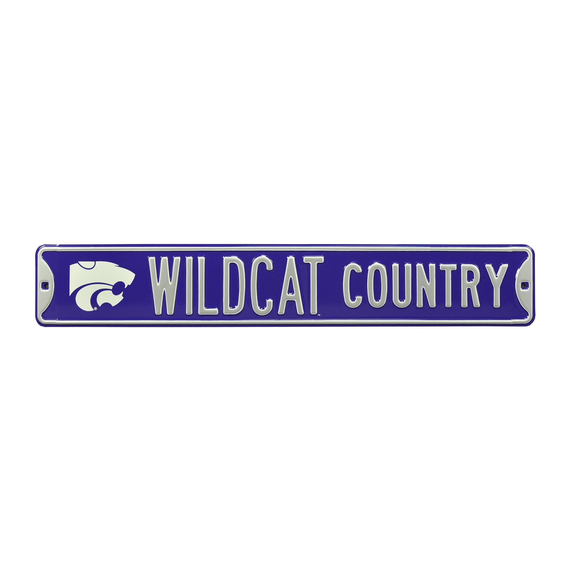 Purple Kansas State Wildcats 6" x 36" College Ave Street Sign