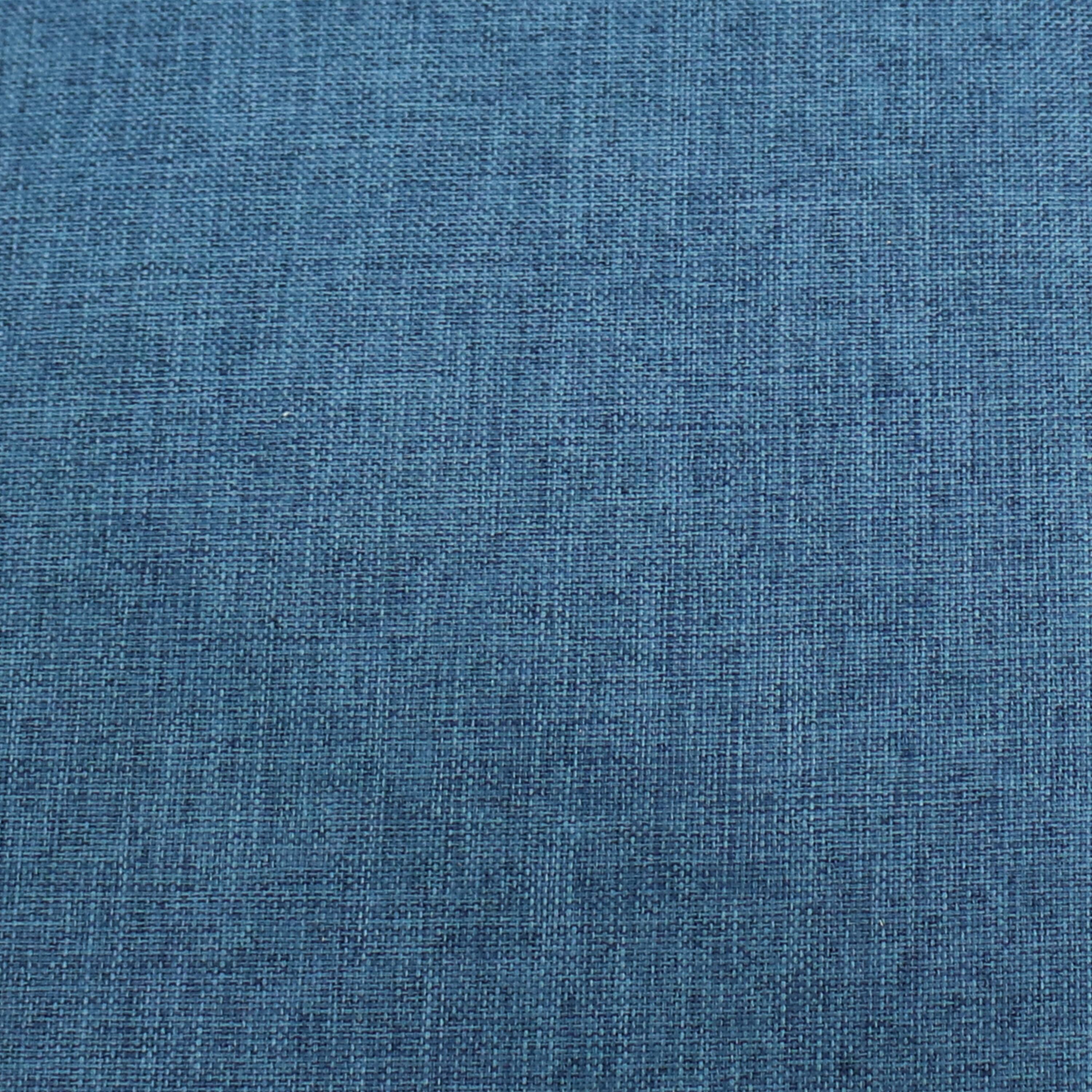 Alt View 4. Sunnydaze - Wood Counter-Height Stool with Cushion - Set of 2 - Weathered Oak with Blue Cushion.