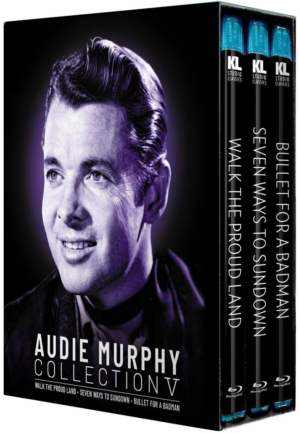 Audie Murphy Collection V (Walk the Proud Land / Seven Ways from Sundown / Bullet for a Badman)   - BLU-RAY