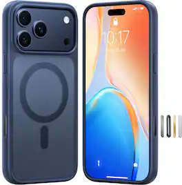 TORRAS - Guardian Magnetic - Military-Grade Protective Case with Ergonomic Grip & 18N MagSafe Compatibility - Apple iPhone 17 Pro - Blue