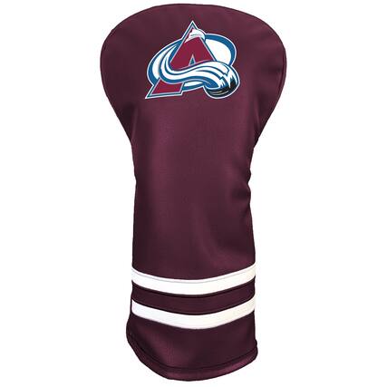 Front. Team Golf - Colorado Avalanche Retro Driver Headcover - Multicolor.