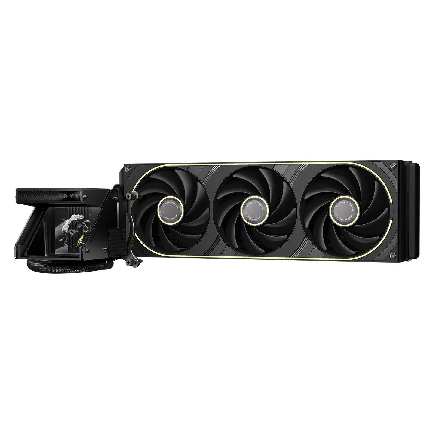 Left. TRYX - HOLO ARGB 360mm Holographic AIO Liquid Cooler - Black.