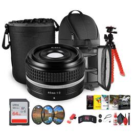 Nikon - NIKKOR Z 40mm f/2 SE Premium Close-Focus Lens – Compact, Scene Expressive + More - Black