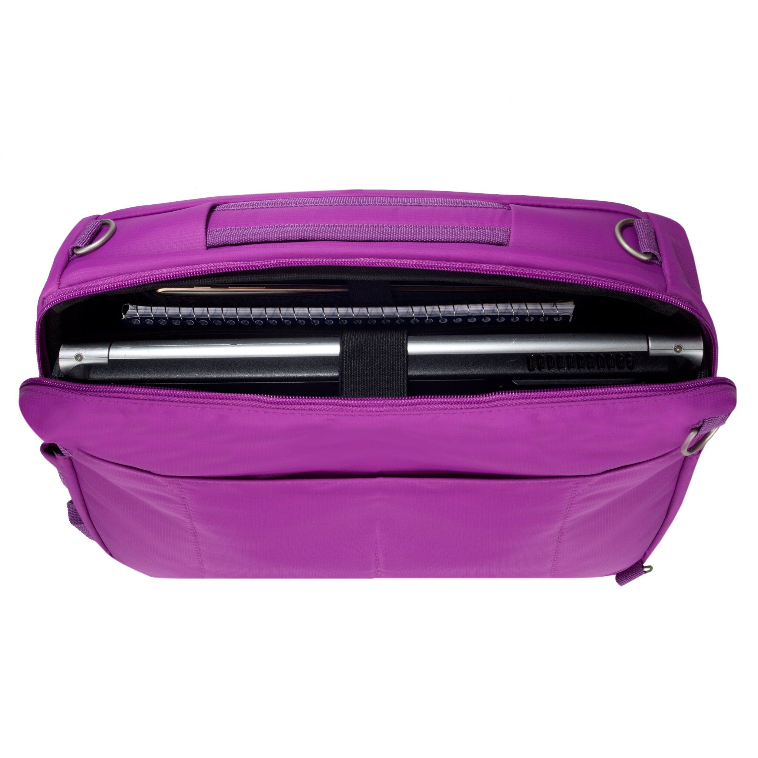 Alt View 4. Vangoddy - 3-in-1 Padded Laptop Bag Messenger Backpack Briefcase Bonni 15-15.6" Laptops Tablets - Purple.
