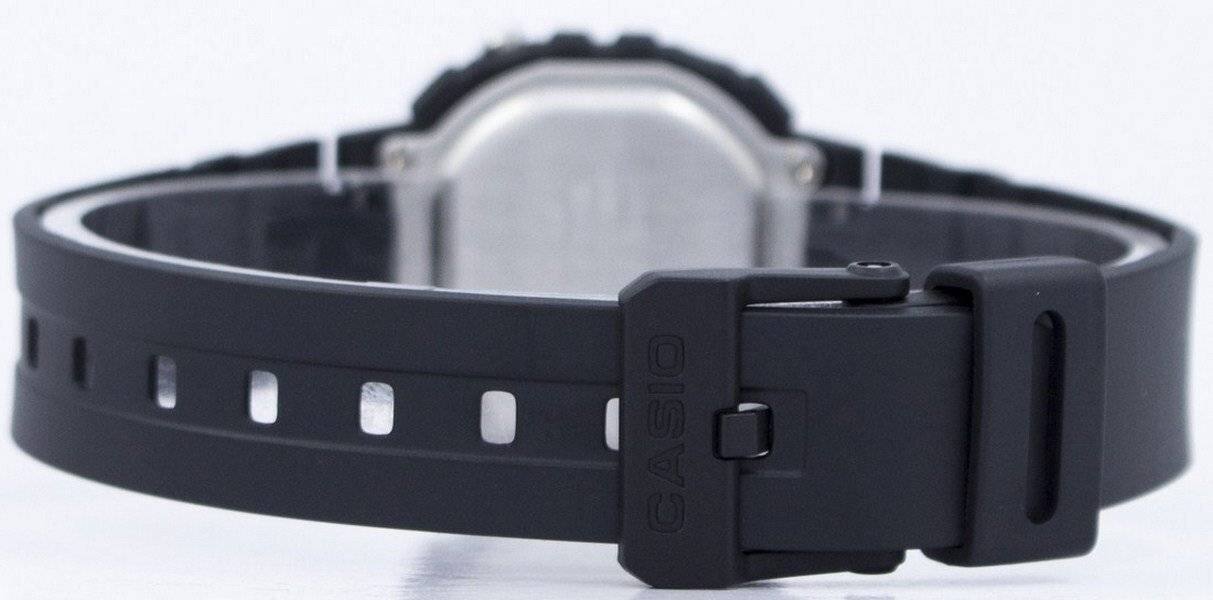 Alt View 2. Casio - Illuminator Quartz Alarm Chrono LA-20WH-1ADF Ladies Watch - Black.