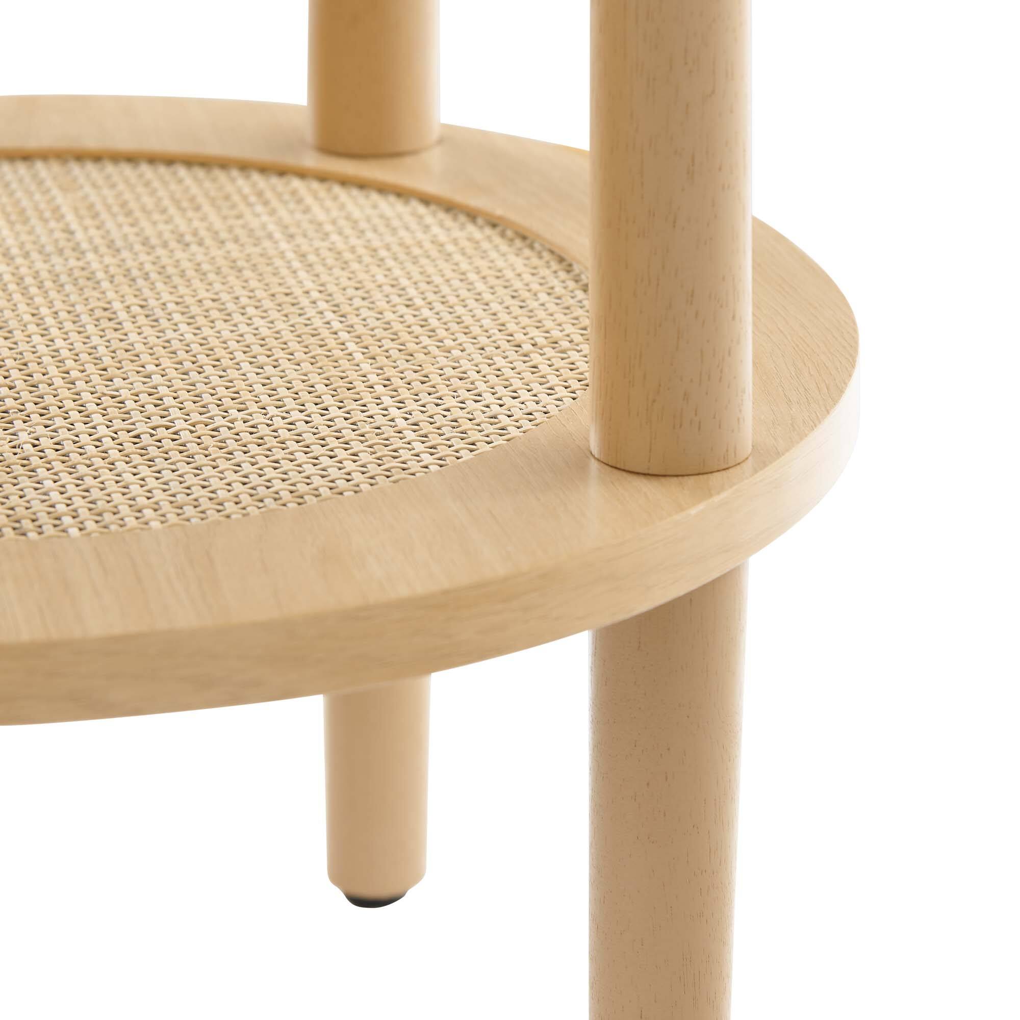 Alt View 3. Modway - Torus Round Side Table by Modway - Oak.