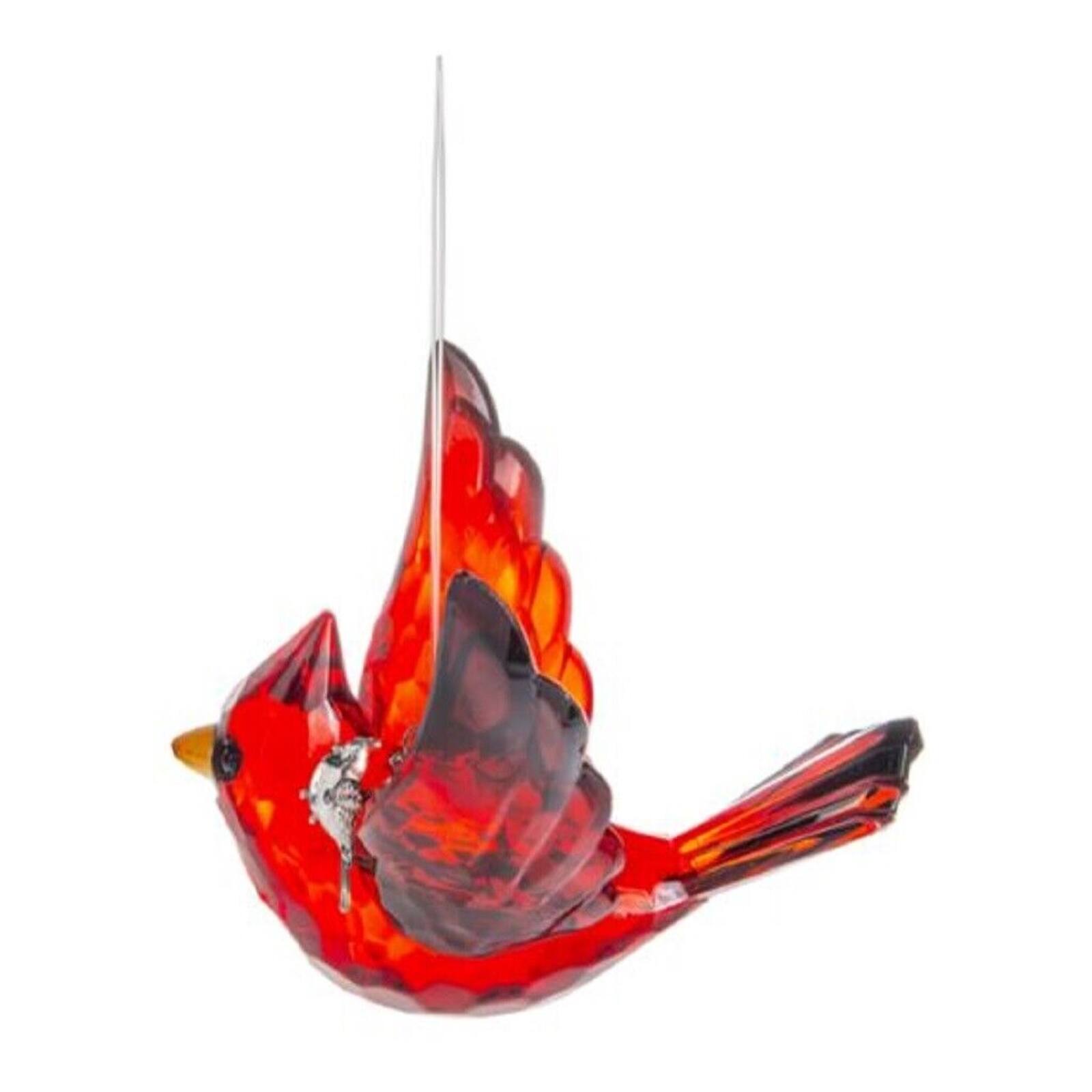 Angle. Ganz - Crystal Expressions Cardinal Acrylic Ornament Bereavement Comfort Joy - Red.