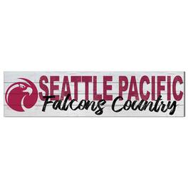 Jardine - Seattle Pacific Falcons 10" x 40" Logo Sign - White