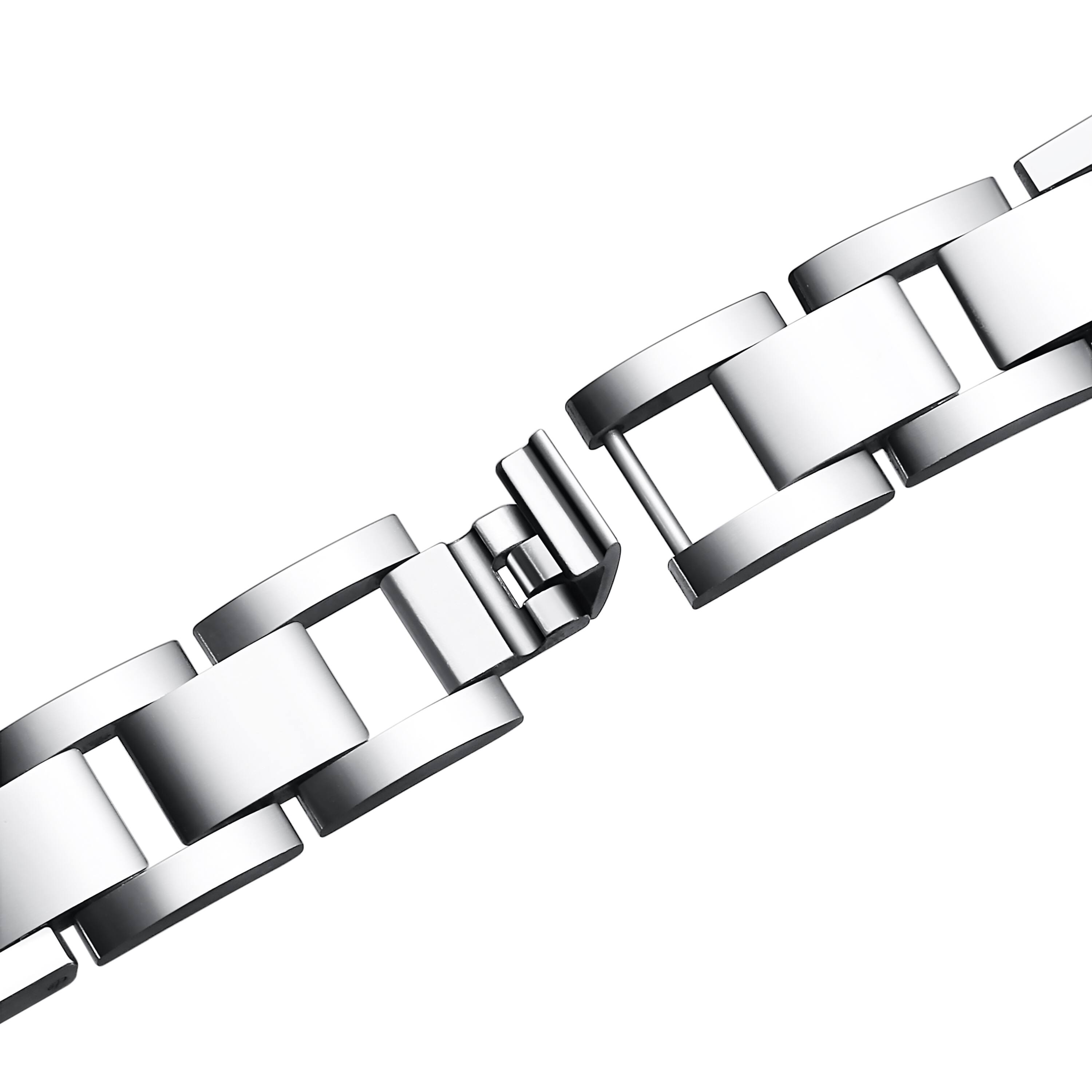 Left. Posh Tech - Aphrodite Band for Apple Watch - Silver.