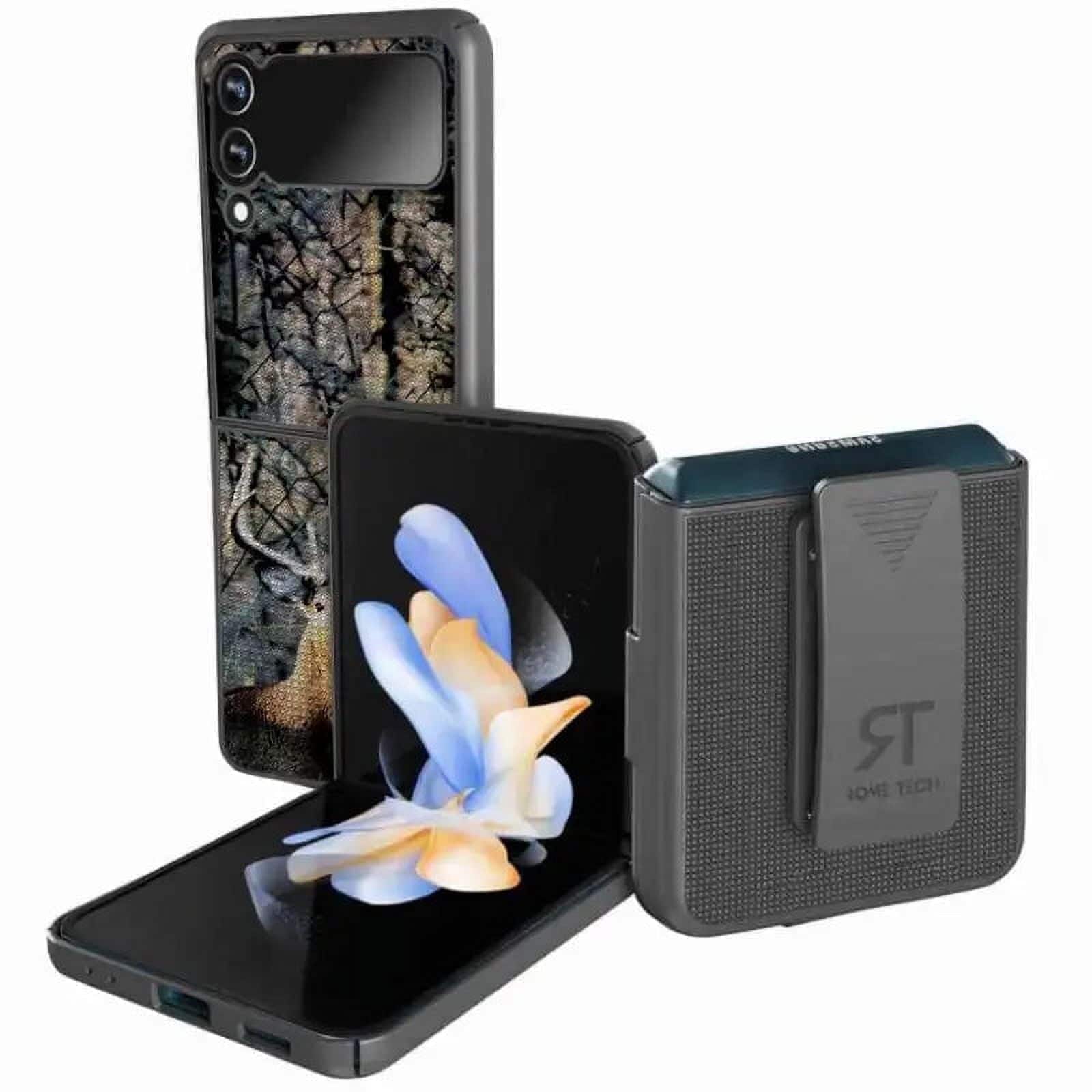 RomeTech - Rome Tech Shell Holster Case for Galaxy Z Flip 4 - Camo Deer