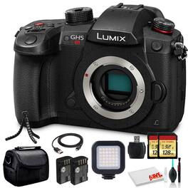 Panasonic - Lumix DC-GH5S Mirrorless Digital Camera (DC-GH5S) - Bundle -