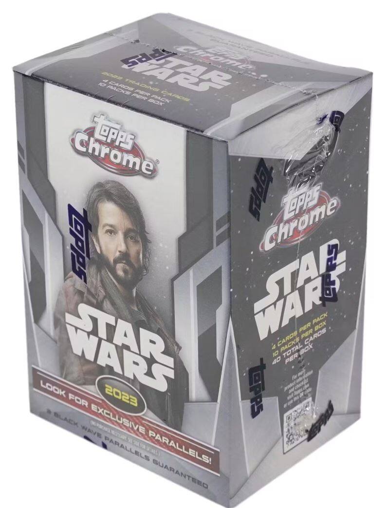 Topps Chrome Star Wars 2023 - 4 Cards Trading Per Pack - Tartar Box Pack - 10 Packs Per Box - 40 Cards Per Box - Look for Exclusive Parallels!