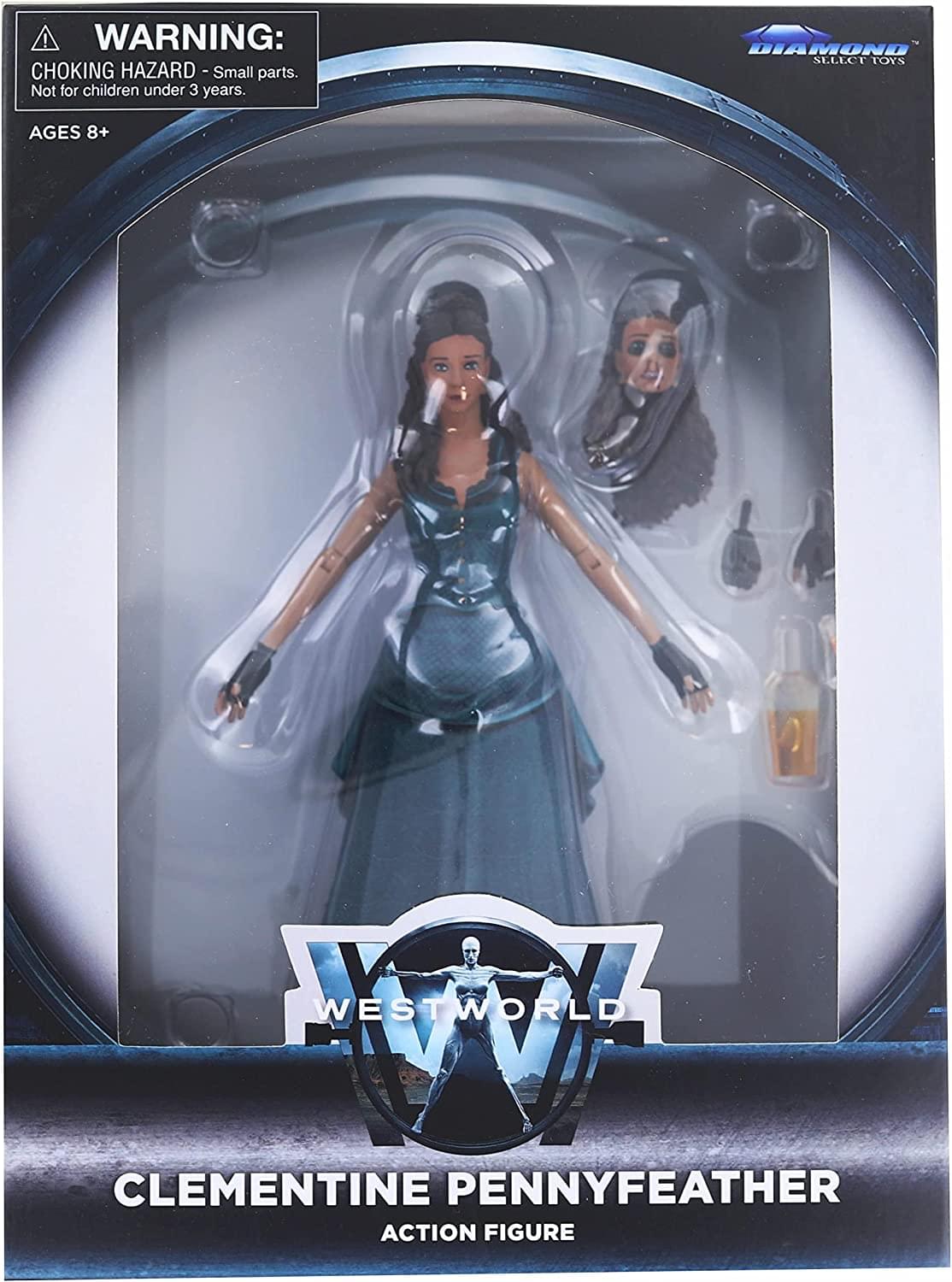 ! WARNING: CHOKING HAZARD - Small parts. Not for children under 3 years. DIAMOND SELECT TOYS AGES 8+ WESTWORLD CLEMENTINE PENNYFEATHER ACTION FIGURE