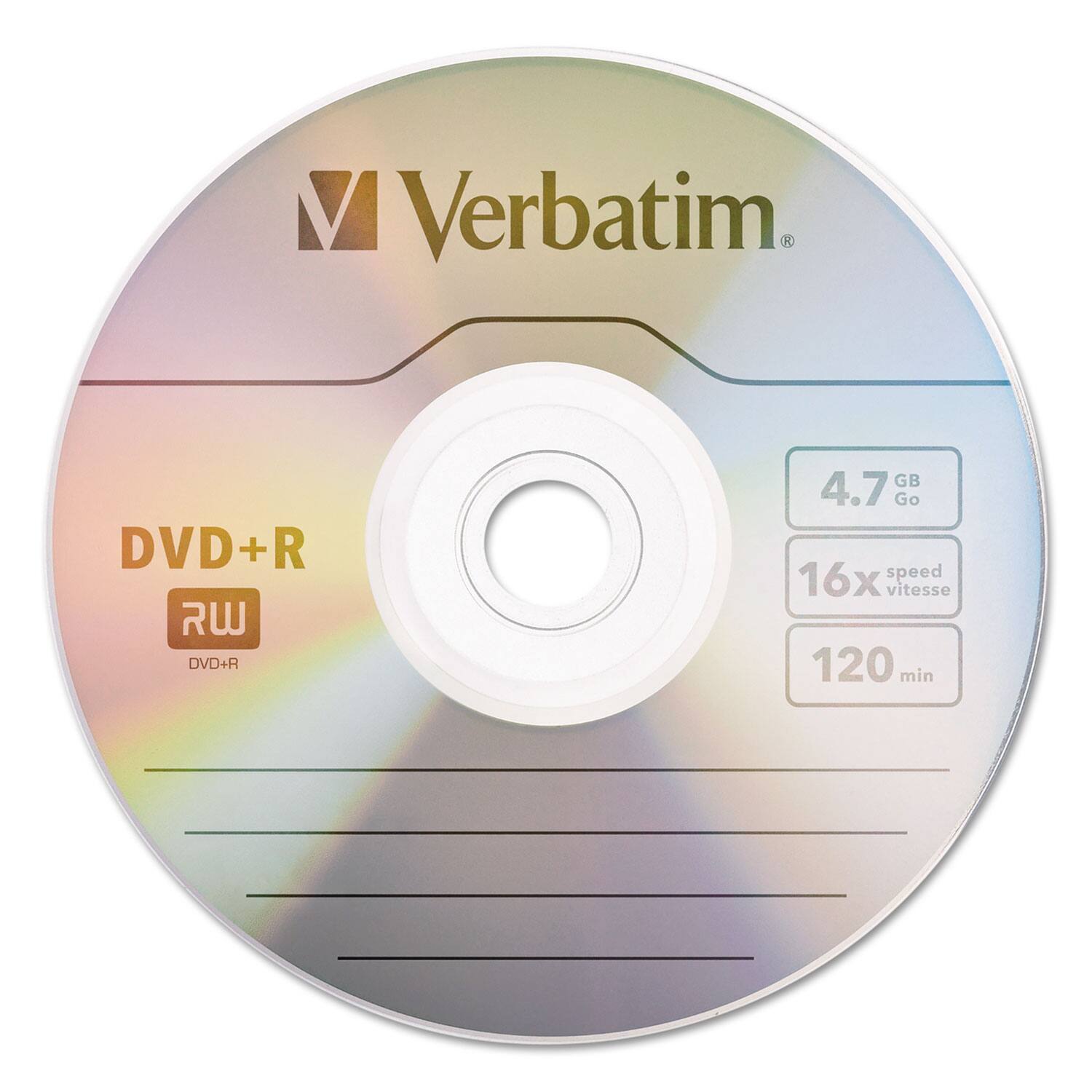 Verbatim AZO 4.7GB 16X DVD+R 50 Packs Spindle Disc Model 95037