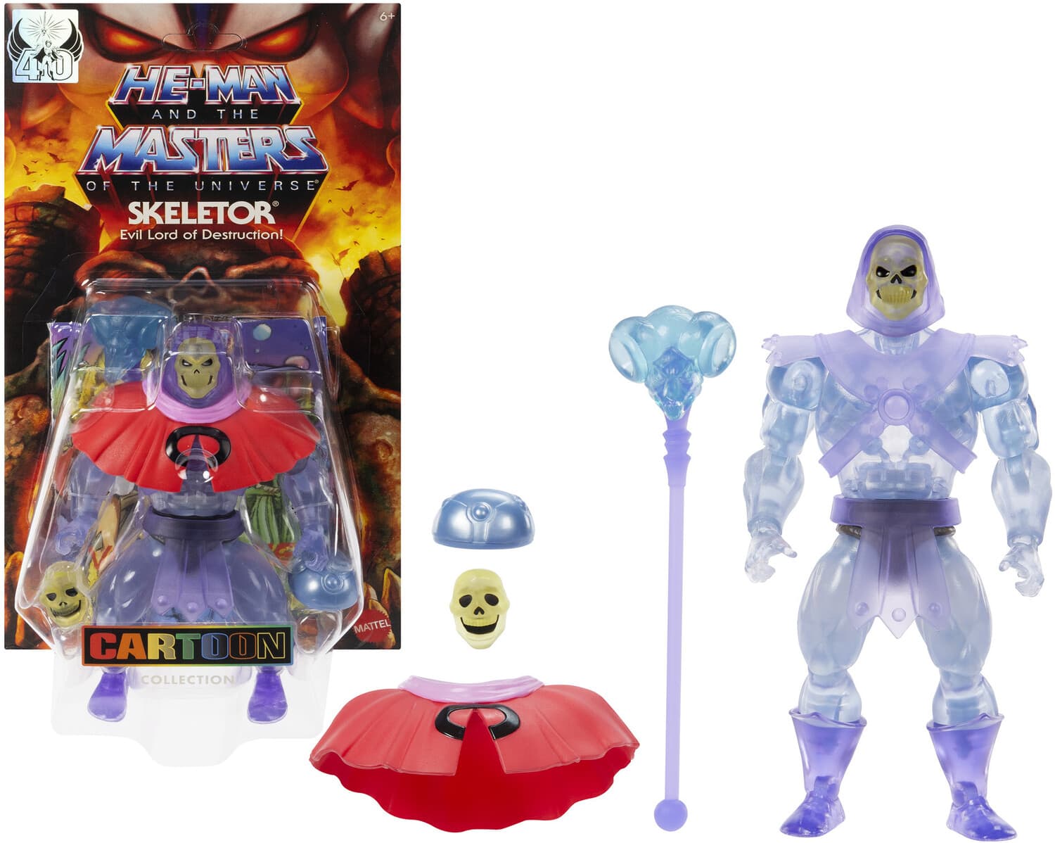 Mattel - Collectible - Masters of the Universe Origins Cartoon Invisible Skeletor (He-Man, MOTU) - COLLECTABLES - Multicolor