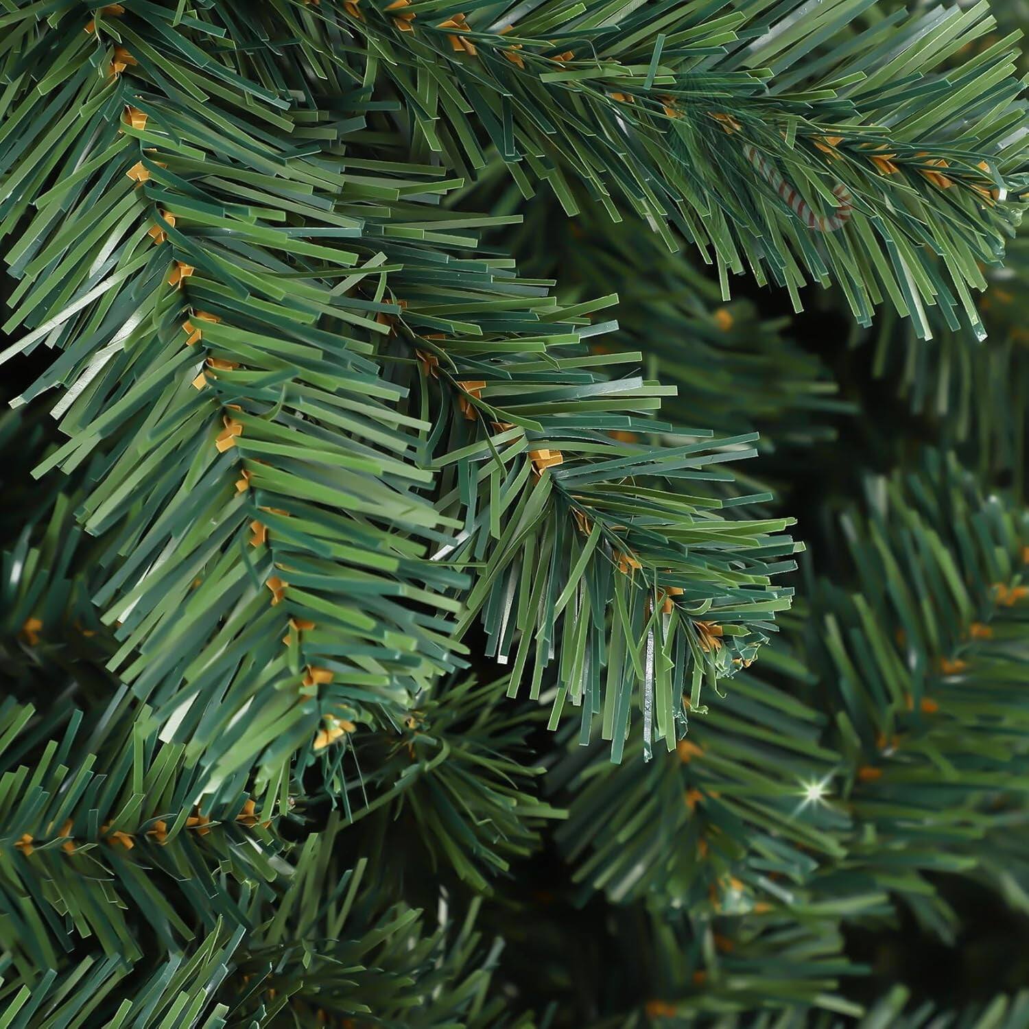 Alt View 2. GARVEE - 6ft Artificial Christmas Tree, Premium Spruce Hinged Material, Metal Base for Home & Office Holiday Decor - 6ft.