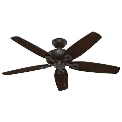 Front. Hunter - Hunter Builder Elite 52 in. New Bronze Indoor and Outdoor Ceiling Fan.