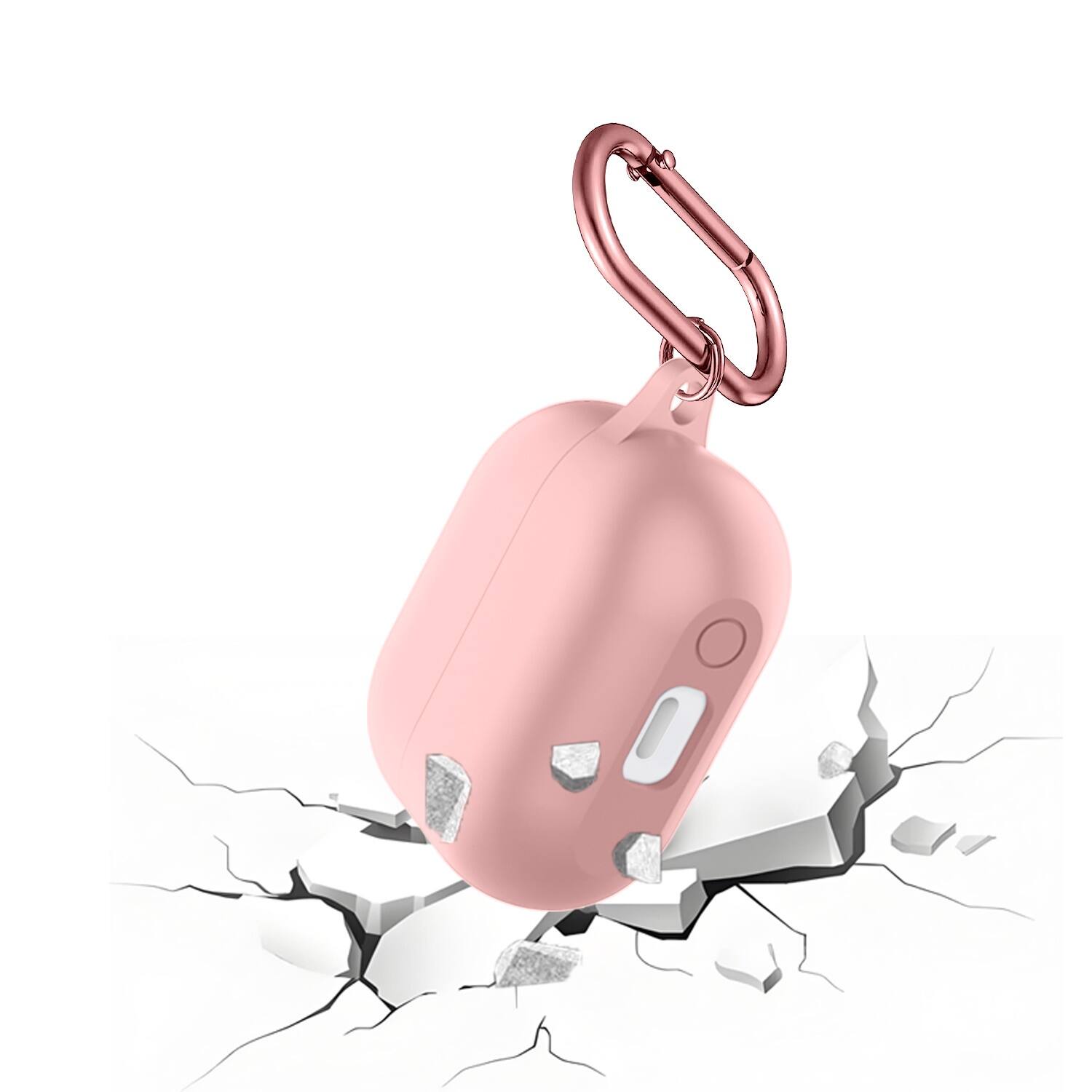 Alt View 17. SaharaCase - Venture Series Silicone Case for Samsung Galaxy Buds3, Buds3 Pro and Buds3 FE Headphones - Desert Rose.