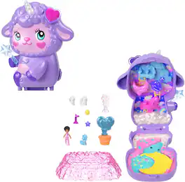 Mattel - Polly Pocket Cozy Dreamland Lamb Compact - Collectibles - Multicolor