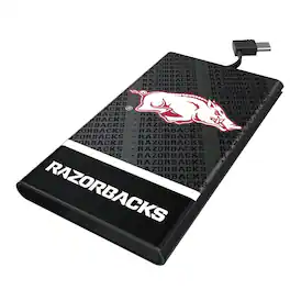 Keyscaper - Arkansas Razorbacks Endzone Plus 5000mAh Flat Powerbank - Black