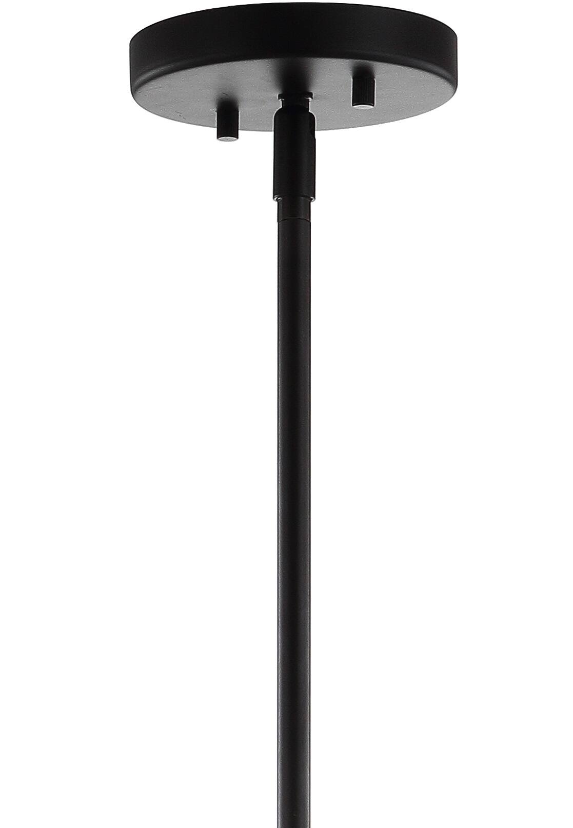 Alt View 4. Jonathan Y - Heather 20" Adjustable Metal LED Pendant, Oil Rubbed Bronze - Oil Rubbed Bronze.