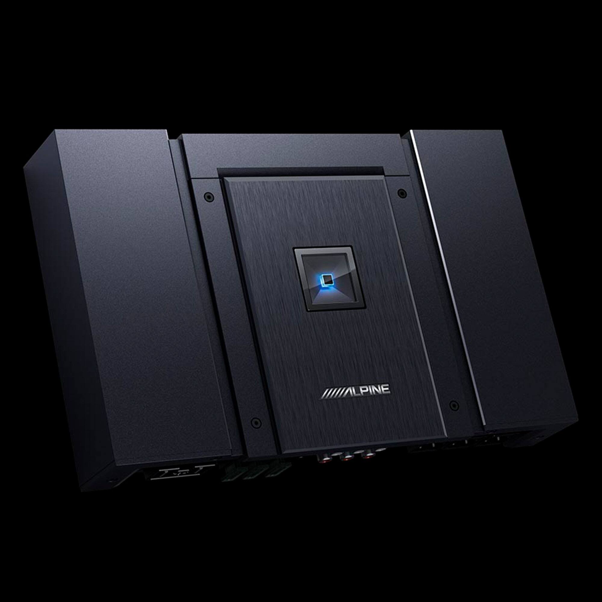 Alt View 3. Alpine - Alpine Status HDA-V90 Hi-Res 5-Channel Amplifier, 75W x 4 + 300W x 1 @ 4-Ohm, 100W x 4 + 500W x 1 @ 2-Ohm - Black/Gray.