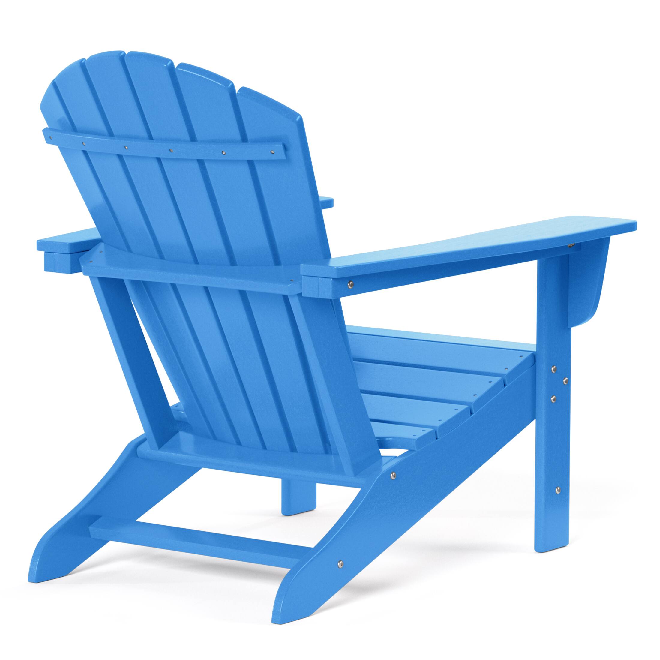 Alt View 1. WestinTrends - WestinTrends Dylan Outdoor Adirondack Chair (Set of 2) - Pacific Blue.