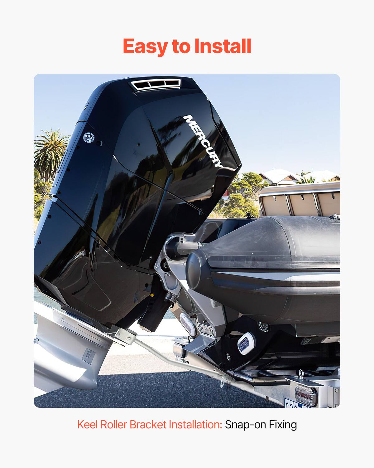 Easy to Install

Keel Roller Bracket Installation: Snap-on Fixing