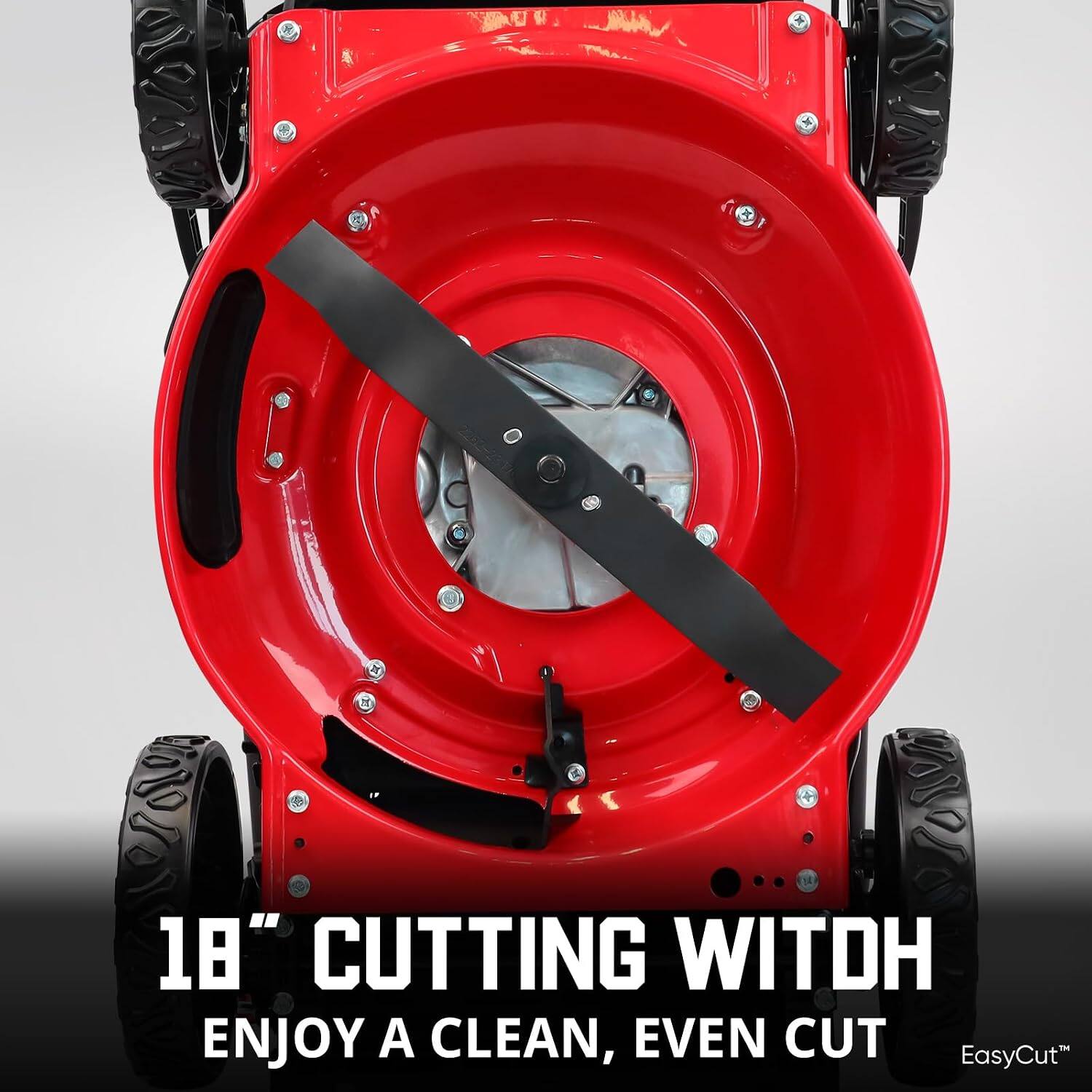 18" CUTTING WIDTH  
ENJOY A CLEAN, EVEN CUT  
EasyCut™