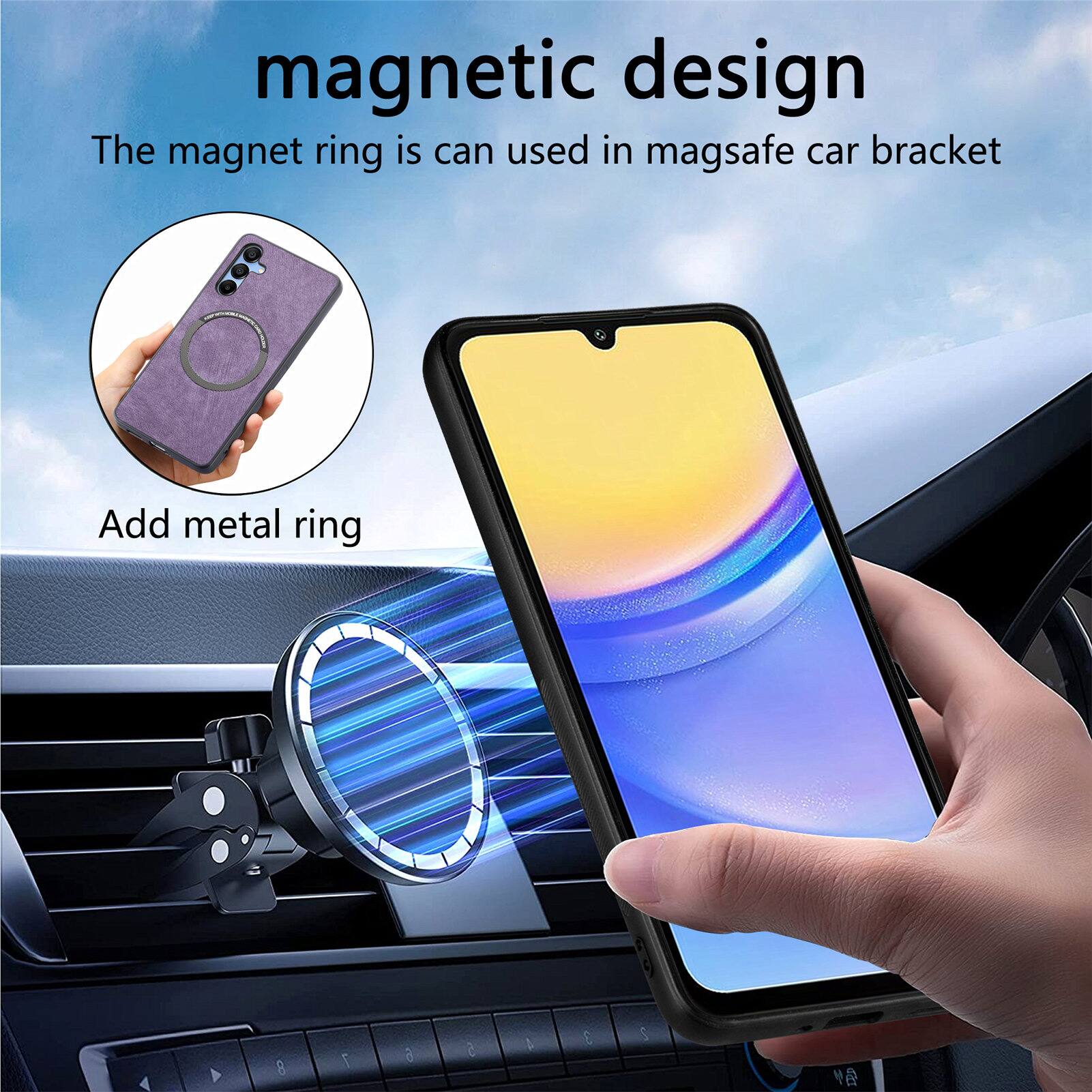 magnetic design  
The magnet ring is can used in magsafe car bracket  
Add metal ring