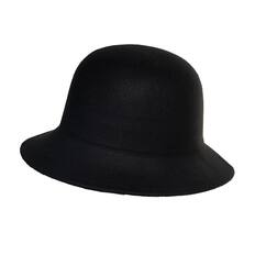 Front. Underwraps - Black Hip Hop Hat Adult Costume Accessory - Black.