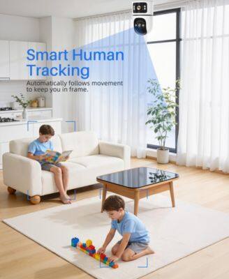Smart Human Tracking  
Automatically follows movement to keep you in frame.