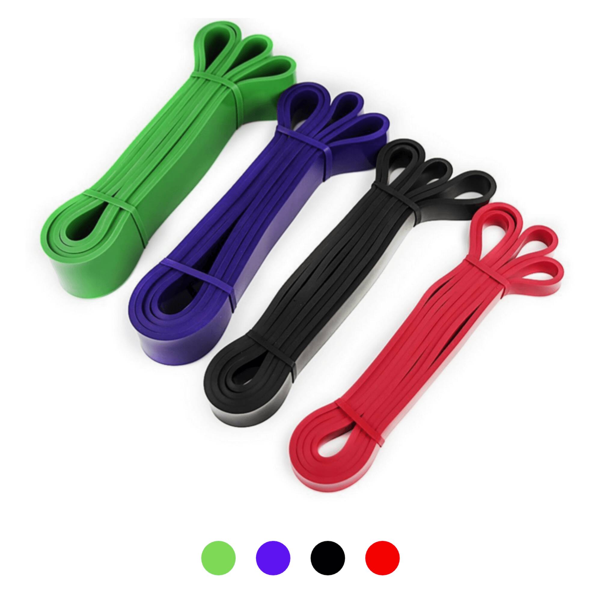 Alt View 1. JupiterGear - Powerlifting and Pull Up Exercise Resistance Bands - Multicolor.