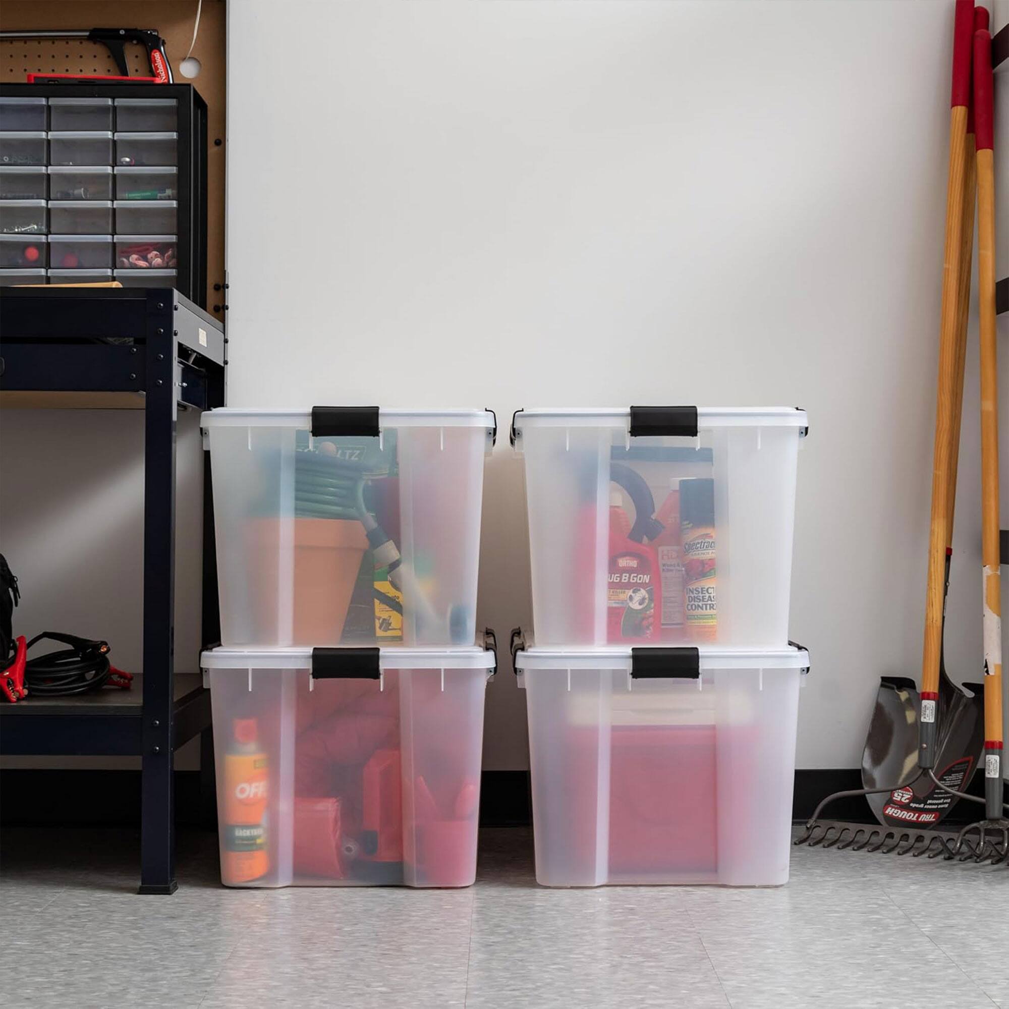 Sure, here is the corrected and grouped text from the image:

- Bug B Gon Insect Control
- OFF! Deep Woods
- Redi-Rake